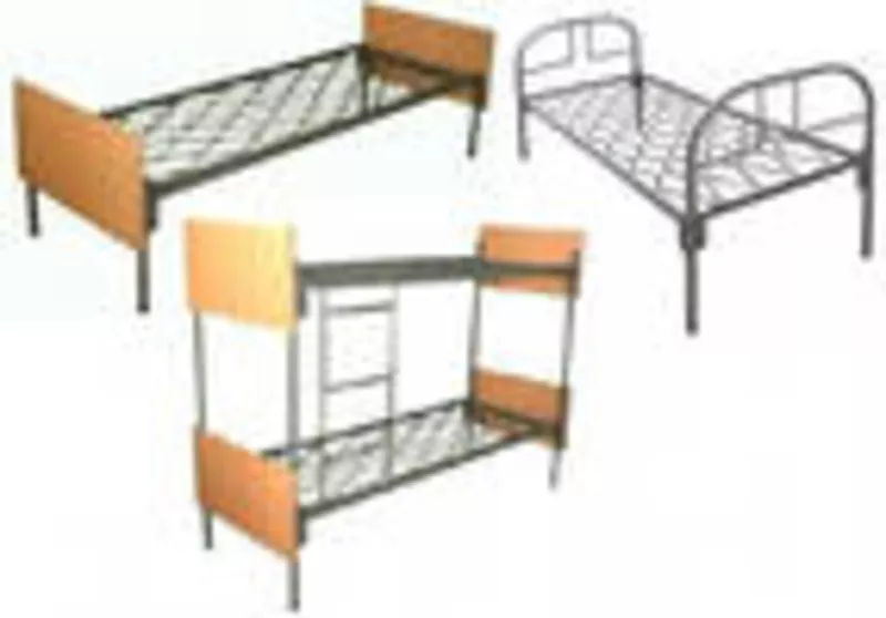 Кровати металлические, кровати с деревянными спинками, кровати из ДСП 3